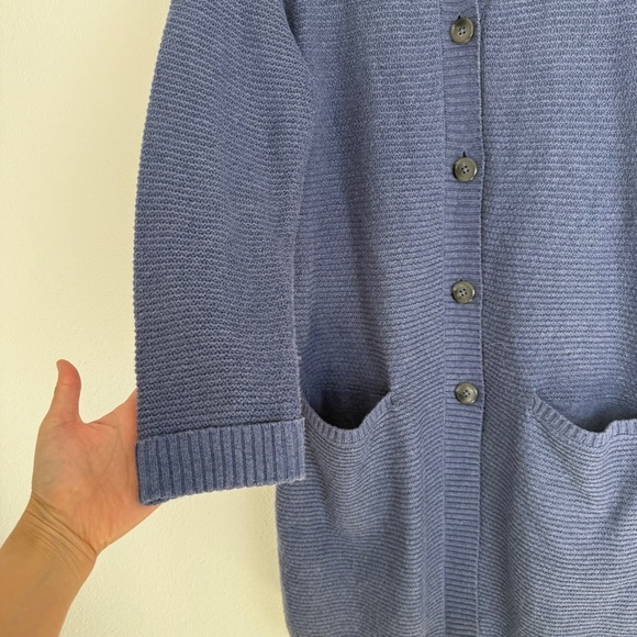 J. Jill Textured Lightweight Long Cardigan Medium - Picture 5 of 8